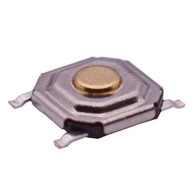 China High Temperature Resistant YZ SMD 4pins 4*4*1.5mm Micro Tact Switch Momentary Push Button for sale