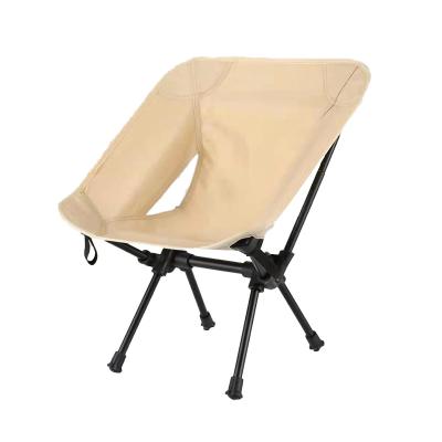 China Newest SIVI Contemporary Style 900D Oxford Folding Camping Chair Black Mini Camping Moon Beach Chair Ultralight Fabric for sale