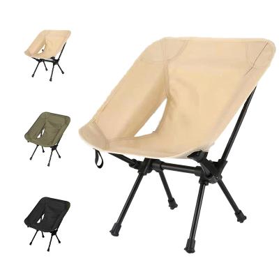 China SIVI Contemporary Custom Outdoor Folding Green Portable Fishing Chairs Beach Aluminum Moon Boosting Compact Weightless Camping Chairs for sale