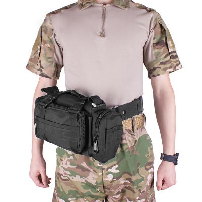 China Fanny Waist Pack Molle System Anti-theft Outdoor Tactical Backpack Waterproof PVC Coated Climbing Hiking Bag Camping Trekking Hunting for sale