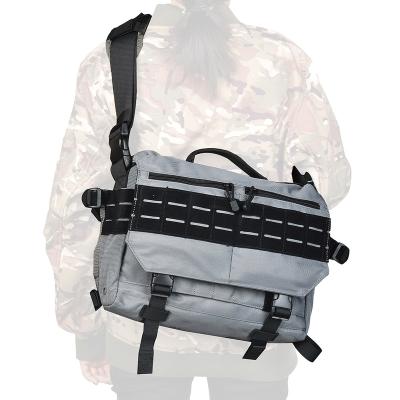 China Double Tap Anti-theft Tactical Internal View Bag Xray Crossbody Messenger Delivery Rush 12L Rucksack Outdoor Military Luggage Package for sale