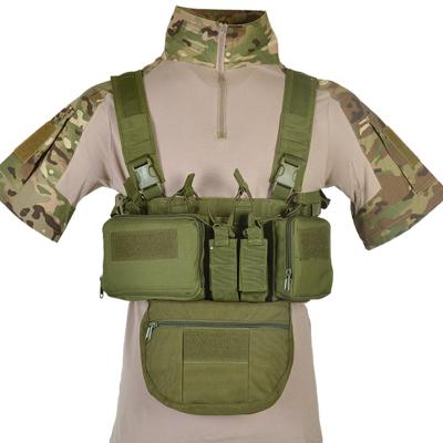 China Military/Airsoft/CS/War Tactical Military Vest Camouflage TCM Oxford Set Chest Waterproof Outdoor Army Bulletproof Vest for sale