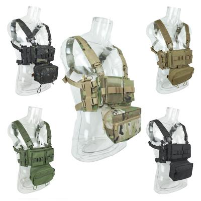 China Military/Airsoft/CS/War Tactical Multifunctional Multifunctional Tactical Modular Vest Combat Hunting Rig Vest Chest Bag Airsoft MK3 Game for sale