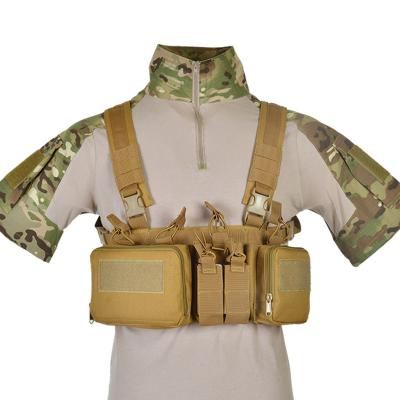 China Lightweight Muliti-functional Military Tactical / Airsoft / CS / War Game Waterproof Tactical With Drop Down Pouch TCM Chest Setup for sale