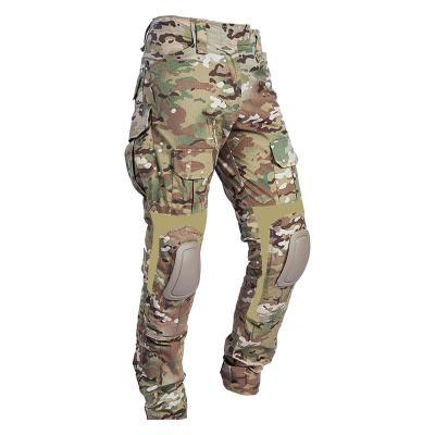 China Anti-Static Camouflage Army Uniforms G3 Combat Military Uniform Tactical Pants With Knee Pads for sale