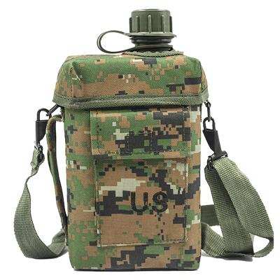 China 2L Capacity Military/Airsoft/CS/War Tactical Outdoor Camping Game Climbing Canteen Heat Resistant Environmental Friendly Bottle for sale