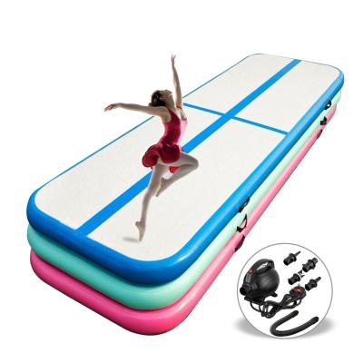 China PVC Inflatable Flip Taekwondo Swept Air Track Cushion Karate Training Yoga Gym Mat for sale