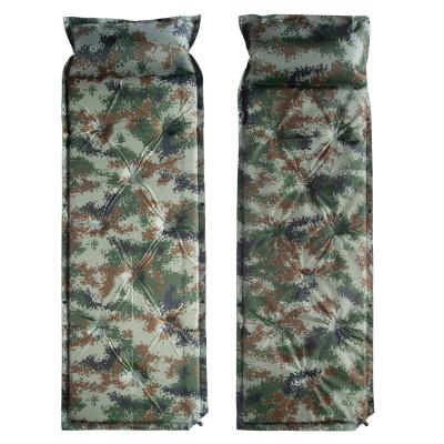 China Waterproof Mat Single Inflatable Playground Best Time Belly Time Pillow Camouflage Built-in Outdoor Mat for sale