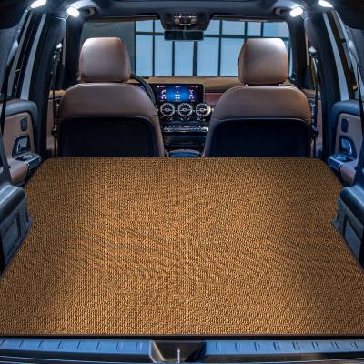 China Anti Slip Car Trunk Mattress Summer Mat Foldable With Air Cushion Bed Straw Mat Breathable Car Bunk Bed for sale