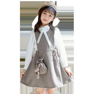 China Fashion New 2021 Long Sleeve Shirt Suit Girls' Dress Suit Fashionable Dresses for sale