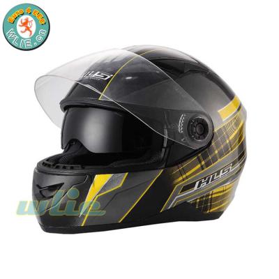 China Double Visor Flip EEC Motorcycle Helmet Adjustable Full Face Helmet FF809 (Full Face) for sale