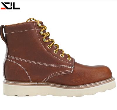 China Fashionable Casual Outdoor Construction Work Shoes Customized Genuine Leather Sweat-absorbent Shoe Sneakers For Men for sale