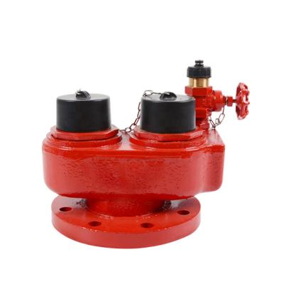 China Cast Iron Fire Fighting Equipment 2 Way Cracking Inlet For Riser for sale