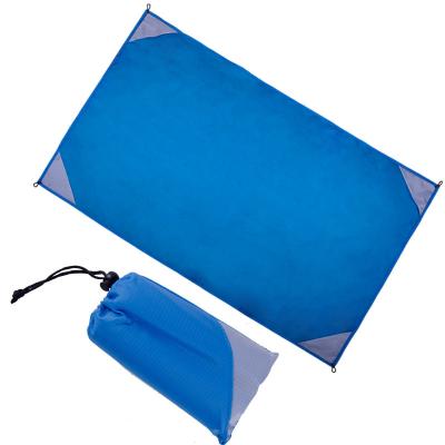 China Classic Lighted Picnic Mat Beach Blanket Pocket Blanket Travel Weighted Waterproof Blanket In Pocket for sale