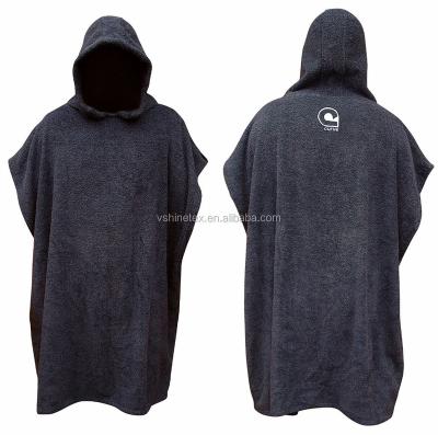 China Disposable Wholesale Surf Poncho Printed Hooded Beach Towel For Adult for sale