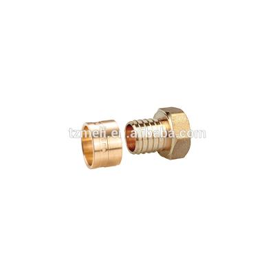 China Pipe Lines Connect Wholesale Brass Pipe Fitting Sliding Straight Female Union 16*1/2