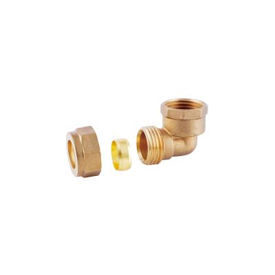 China Fitting Brass Elbow Pipe Female Adapter For Copper Pipe for sale