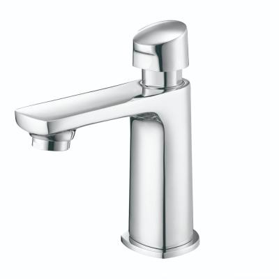 China Full Sense Deck Mounted Brass Self Closing Faucet/Time Delay Faucet/Self Closing Faucet For Basin for sale