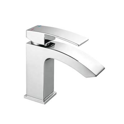 China Brass Single Handle Basin Mixer Taps Metered Faucet for sale