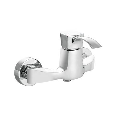 China Brass Single Lever Shower Mixer Tap Single Handle Chrome ML-33202C Chrome Polished 5 Years Ceramic NC; ZHE White for sale