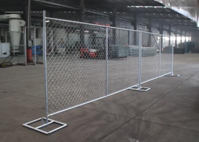 China Construction Site 2.5 Inch Chain Link Temporary Fencing Galvanized 6x12 Ft zu verkaufen