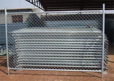 China 8ft Temporary Security Fencing Movable Chain Link Construction Panel With Base for sale