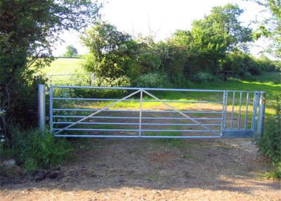 China Metal galvanizado da porta da exploração agrícola da entrada de automóveis de 1.2mm agrícola com Hingle à venda