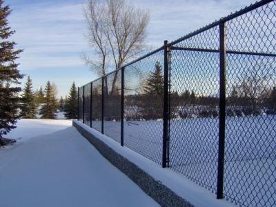 China 6ft Diamond Powder Coated Temporary Chain Link Fence Diamond Fence for sale