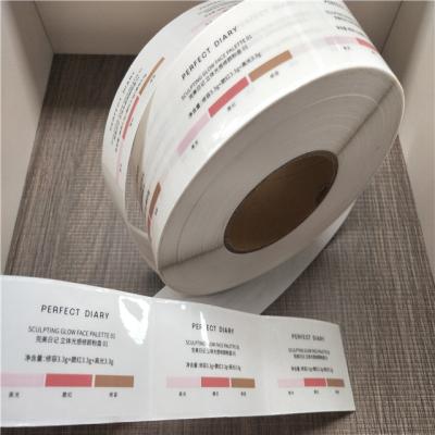 China Waterproof Label Vinyl OEM PVC Paper Waterproof Pet Custom Design Daily Chemical Label Printing Self Adhesive Products for sale