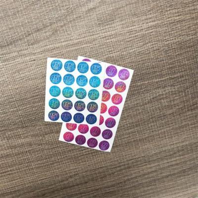 China Rainbow waterproof wholesale self-adhesive sticker custom factory label printed sticker with brand logo for sale