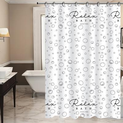 China Sustainable PEVA Cartoon Printed Shower Curtain Fabric Curtains For Blocking Curtains for sale