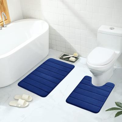 China Super Durable Water Bath Mat Memory Foam Bath Mat Soft Hand Absorbent Feel for sale