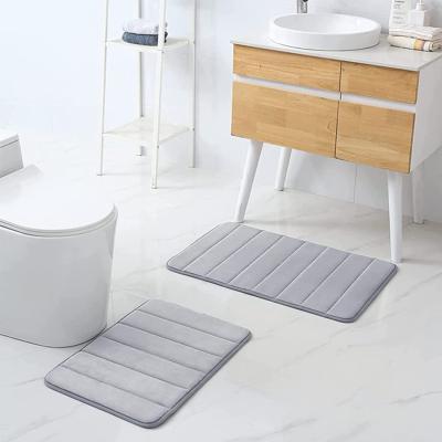 China Universal Viable Memory Foam Bath Door Bay Window Door Mat Bath Mat Rug Mat Waterproof Non-Slip Waterproof Mat for sale