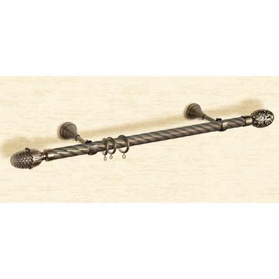 China CLASSIC Plated Iron Single Curtain Rod Set With Curtain Accessories In China Supplier Factory Price for sale