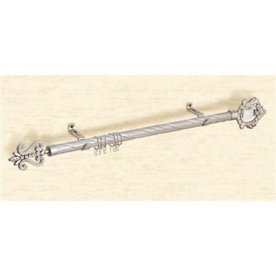 China CLASSIC crystal curtain finial aluminum alloy curtain bracket iron curtain rod set for sale