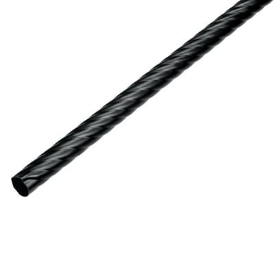 China CLASSIC Black Color Iron Twist Curtain Rod For Curtain Accessories Curtain Pole for sale