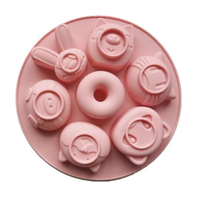 China Novelty Viable Animal Gummy Candy Molds Silicone Pet Chocolate Mold, Mini Cake Cup Fondant Silicone Mold Decorating Tools Mafen for sale