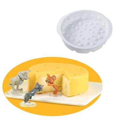 China Diy Big Simple Round Simple Cheesecake Mold Cheesecake Fondant Baking Chocolate Filters Decorating Mousse Silicone Cake Mold for sale