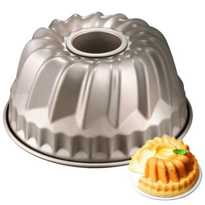 China Quality 6 Inch Viable Angel Food Cake Baking Mold With Bundt Cake Pan Fluted Cloth Round Ring Removable Bottom Cake Pan Aluminum for sale