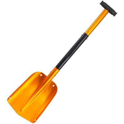 China Wholesale Outdoor Multi Purpose Snow Shovel Purpose DIY Tool Shovel, Car Portable Wide Retractable Roof Metal Push Hand Aluminum Snow Shovel for sale