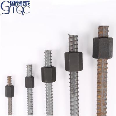 China Construction screw thread black main reinforcement steel bar, deformed steel bar, concrete iron rods for construction for sale