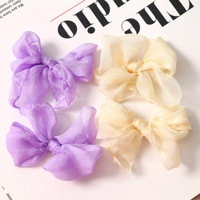 China Jewelry Making Diy 100PCS Soft And Light Colorful Fabric DIY Bow Tie For Making Decoration Earring Hair Accessories for sale