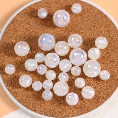 China Earring Accessories Jewelry Making 100pcs Mermaid Beaded AB Color Half Hole Bead DIY For Earring Charm Jewelry Making for sale