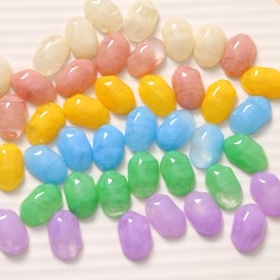 China Phone Shell Accessories 100PCS Fog Feeling Two Tone Flatback Resin Cabochon DIY Scrapbooking Craft For Phone Case Decoration Accessories for sale