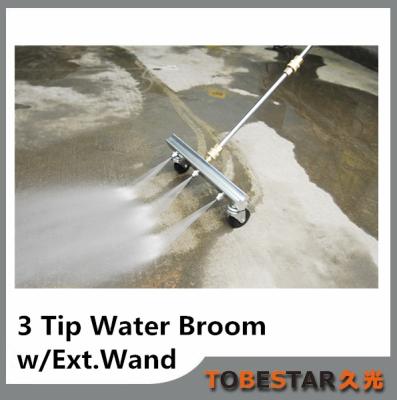 China Quick and easy way to clean the Classic Broom w/Ext Wand. Aisles Aluminum Alloy 3 Tip Water With 3 Nozzles for sale