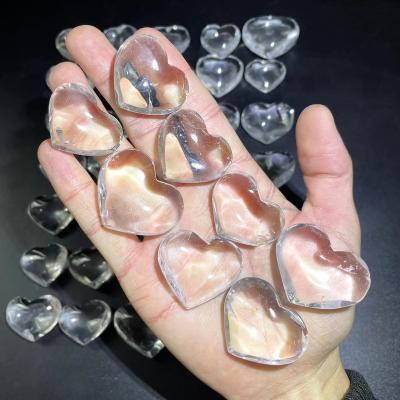 China China heart shape high quality clear quartz crystal carving stone hearts with cost effective price for sale