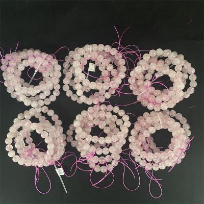 China LSY Wholesale Natural Women's Crystal Rose Quartz Bracelet Gifts For Healing Stones Hot Selling Color Crystals From China for sale