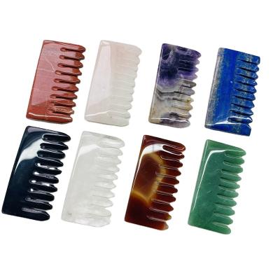 China China Wholesale Hot Sale Hand Craft Good Quality Crystals Healing Stones Massage Comb Carve Crafts For Gifts LSY for sale