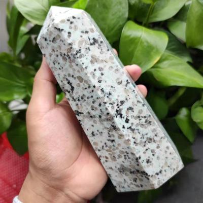 China China Crystal Tower Reiki Kiwi Jasper Point High Quality High Quality Polished Magic Wand for Decoration for sale