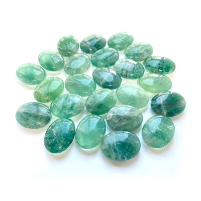 China Europe Natural High Quality Stone Crystal Stone Green Fluorite Palm For Office Decoration ZLF Gift for sale